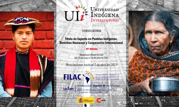 BECAS 2021: TÍTULO DE EXPERTO EN PUEBLOS INDÍGENAS, DERECHOS HUMANOS Y COOPERACIÓN INTERNACIONAL